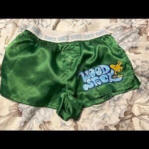 Adorable Green Shorts with Cute Peanut Design